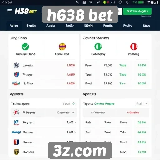 Apostas esportivas no h638 bet e suas funcionalidades
